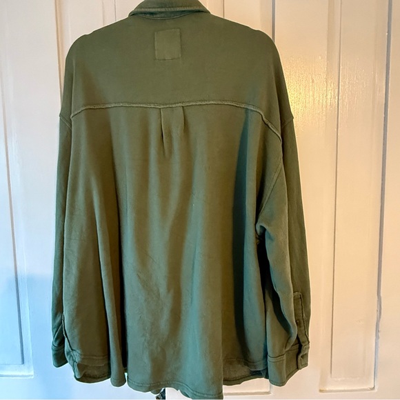 Aerie Olive Green Shirt Jacket - Picture 4 of 4